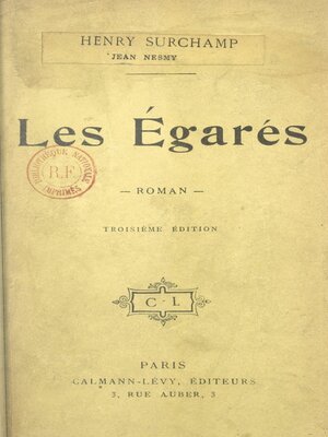cover image of Les égarés